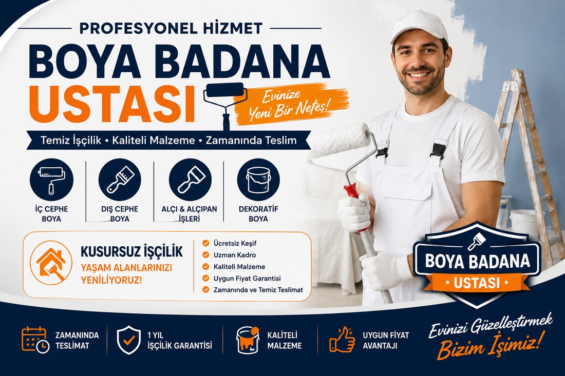 İzmir boya badana ustası – profesyonel boyacı