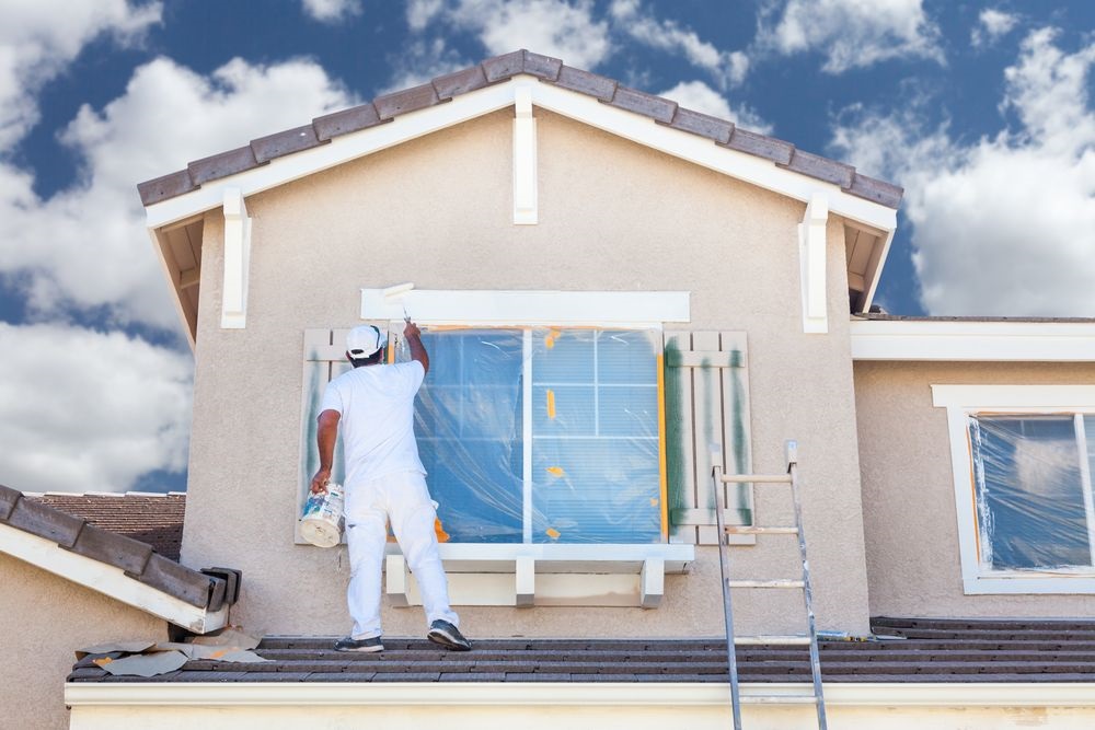 Kozağaç dış cephe boya ve mantolama çalışması