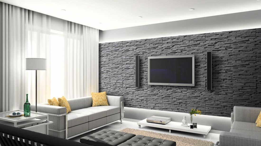 Kozağaç dekoratif texture duvar uygulaması